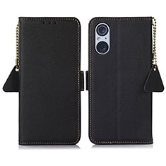 Coque Portefeuille Livre Cuir Etui Clapet B01H pour Sony Xperia 5 V Noir