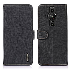 Coque Portefeuille Livre Cuir Etui Clapet B01H pour Sony Xperia PRO-I Noir