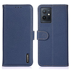 Coque Portefeuille Livre Cuir Etui Clapet B01H pour Vivo Y55 5G Bleu