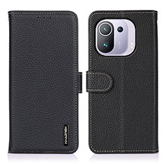 Coque Portefeuille Livre Cuir Etui Clapet B01H pour Xiaomi Mi 11 Pro 5G Noir