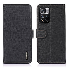 Coque Portefeuille Livre Cuir Etui Clapet B01H pour Xiaomi Mi 11i 5G (2022) Noir