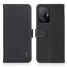 Coque Portefeuille Livre Cuir Etui Clapet B01H pour Xiaomi Mi 11T 5G Noir