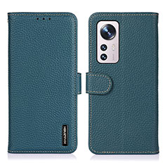 Coque Portefeuille Livre Cuir Etui Clapet B01H pour Xiaomi Mi 12 Lite 5G Vert