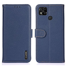 Coque Portefeuille Livre Cuir Etui Clapet B01H pour Xiaomi POCO C3 Bleu