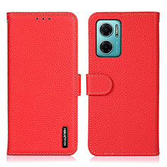 Coque Portefeuille Livre Cuir Etui Clapet B01H pour Xiaomi Redmi 10 Prime Plus 5G Rouge