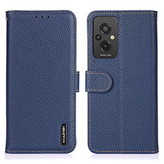 Coque Portefeuille Livre Cuir Etui Clapet B01H pour Xiaomi Redmi 11 Prime 4G Bleu