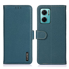 Coque Portefeuille Livre Cuir Etui Clapet B01H pour Xiaomi Redmi 11 Prime 5G Vert