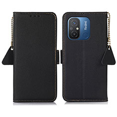 Coque Portefeuille Livre Cuir Etui Clapet B01H pour Xiaomi Redmi 11A 4G Noir