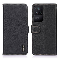 Coque Portefeuille Livre Cuir Etui Clapet B01H pour Xiaomi Redmi K40S 5G Noir