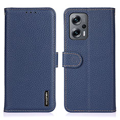 Coque Portefeuille Livre Cuir Etui Clapet B01H pour Xiaomi Redmi K50i 5G Bleu