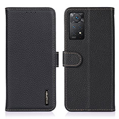 Coque Portefeuille Livre Cuir Etui Clapet B01H pour Xiaomi Redmi Note 11 Pro 5G Noir