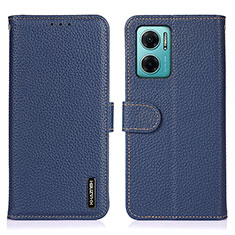 Coque Portefeuille Livre Cuir Etui Clapet B01H pour Xiaomi Redmi Note 11E 5G Bleu