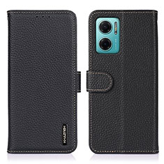 Coque Portefeuille Livre Cuir Etui Clapet B01H pour Xiaomi Redmi Note 11E 5G Noir