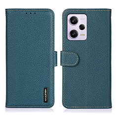 Coque Portefeuille Livre Cuir Etui Clapet B01H pour Xiaomi Redmi Note 12 Pro 5G Vert