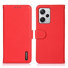 Coque Portefeuille Livre Cuir Etui Clapet B01H pour Xiaomi Redmi Note 12 Pro+ Plus 5G Rouge