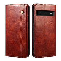 Coque Portefeuille Livre Cuir Etui Clapet B01S pour Google Pixel 6 5G Marron