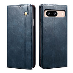 Coque Portefeuille Livre Cuir Etui Clapet B01S pour Google Pixel 8 5G Bleu