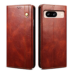 Coque Portefeuille Livre Cuir Etui Clapet B01S pour Google Pixel 8 5G Marron