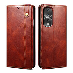 Coque Portefeuille Livre Cuir Etui Clapet B01S pour Huawei Honor 80 Pro 5G Marron