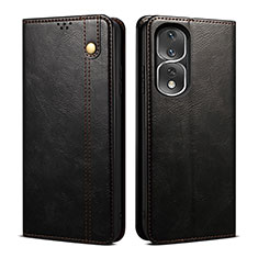 Coque Portefeuille Livre Cuir Etui Clapet B01S pour Huawei Honor 80 Pro 5G Noir