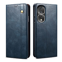 Coque Portefeuille Livre Cuir Etui Clapet B01S pour Huawei Honor 80 Pro Flat 5G Bleu