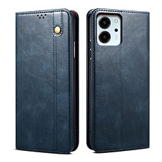 Coque Portefeuille Livre Cuir Etui Clapet B01S pour Huawei Honor 80 SE 5G Bleu