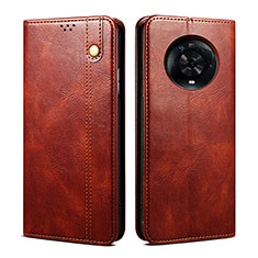 Coque Portefeuille Livre Cuir Etui Clapet B01S pour Huawei Honor Magic4 5G Marron