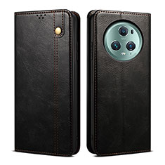 Coque Portefeuille Livre Cuir Etui Clapet B01S pour Huawei Honor Magic5 Pro 5G Noir