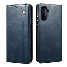 Coque Portefeuille Livre Cuir Etui Clapet B01S pour Huawei Nova Y70 Bleu