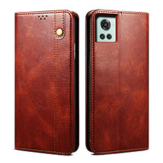 Coque Portefeuille Livre Cuir Etui Clapet B01S pour OnePlus 10R 5G Marron