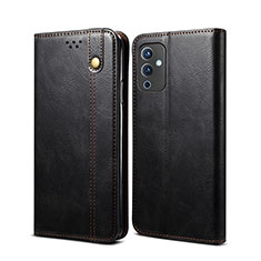 Coque Portefeuille Livre Cuir Etui Clapet B01S pour OnePlus 9 5G Noir