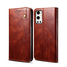 Coque Portefeuille Livre Cuir Etui Clapet B01S pour OnePlus 9 Pro 5G Marron