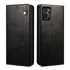 Coque Portefeuille Livre Cuir Etui Clapet B01S pour Oppo A76 Noir