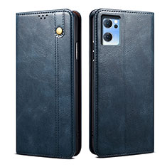 Coque Portefeuille Livre Cuir Etui Clapet B01S pour Oppo Find X5 Lite 5G Bleu