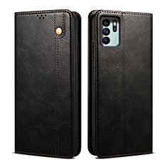 Coque Portefeuille Livre Cuir Etui Clapet B01S pour Oppo Reno6 Z 5G Noir