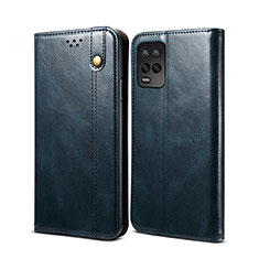 Coque Portefeuille Livre Cuir Etui Clapet B01S pour Realme 8s 5G Bleu