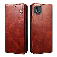 Coque Portefeuille Livre Cuir Etui Clapet B01S pour Realme C11 (2021) Marron