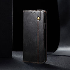 Coque Portefeuille Livre Cuir Etui Clapet B01S pour Samsung Galaxy A12 Noir