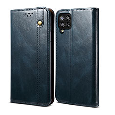 Coque Portefeuille Livre Cuir Etui Clapet B01S pour Samsung Galaxy A42 5G Bleu