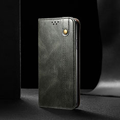 Coque Portefeuille Livre Cuir Etui Clapet B01S pour Samsung Galaxy F12 Vert
