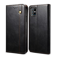 Coque Portefeuille Livre Cuir Etui Clapet B01S pour Samsung Galaxy M31s Noir