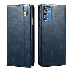 Coque Portefeuille Livre Cuir Etui Clapet B01S pour Samsung Galaxy M52 5G Bleu