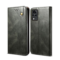 Coque Portefeuille Livre Cuir Etui Clapet B01S pour Vivo V21 5G Vert