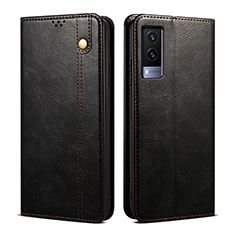 Coque Portefeuille Livre Cuir Etui Clapet B01S pour Vivo V21e 5G Noir