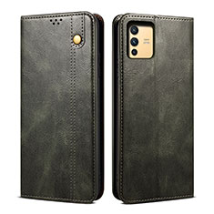 Coque Portefeuille Livre Cuir Etui Clapet B01S pour Vivo V23 Pro 5G Vert