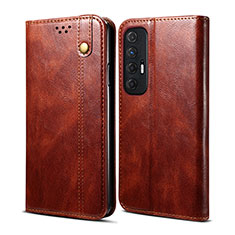 Coque Portefeuille Livre Cuir Etui Clapet B01S pour Xiaomi Mi 10S 5G Marron