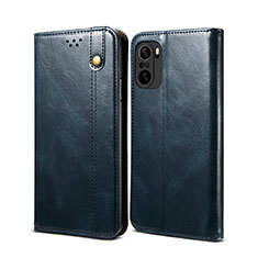 Coque Portefeuille Livre Cuir Etui Clapet B01S pour Xiaomi Mi 11i 5G Bleu