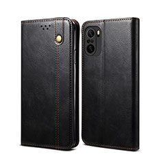 Coque Portefeuille Livre Cuir Etui Clapet B01S pour Xiaomi Poco F3 5G Noir