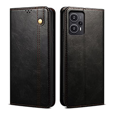 Coque Portefeuille Livre Cuir Etui Clapet B01S pour Xiaomi Poco F5 5G Noir