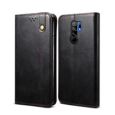 Coque Portefeuille Livre Cuir Etui Clapet B01S pour Xiaomi Poco M2 Noir